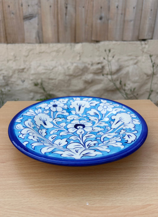 Chambeli Plate - Florals on Sky