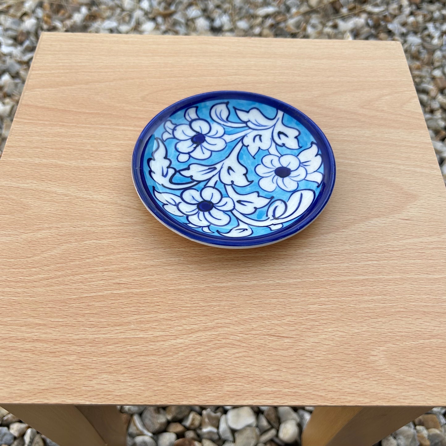 Chambeli Trinket Plate - Florals on Sky