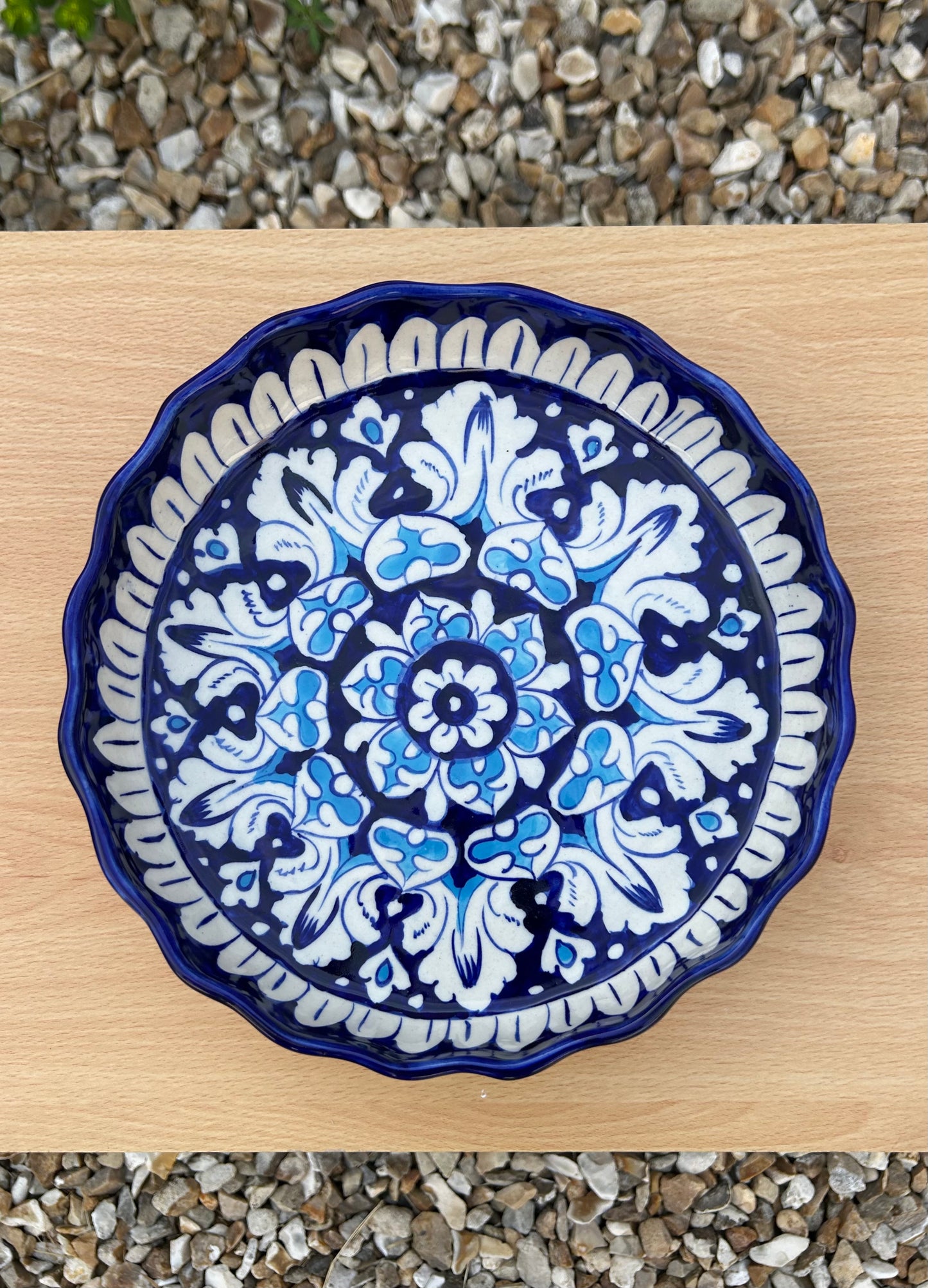 Suraj Serving Dish - Sky and Cobalt