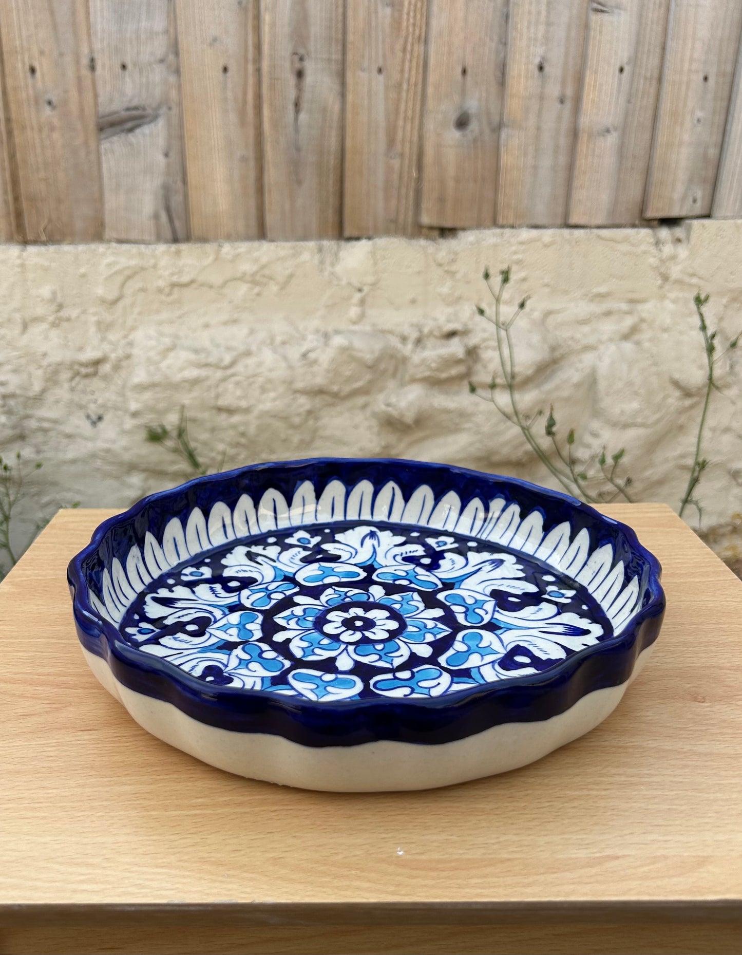 Suraj Serving Dish - Sky and Cobalt