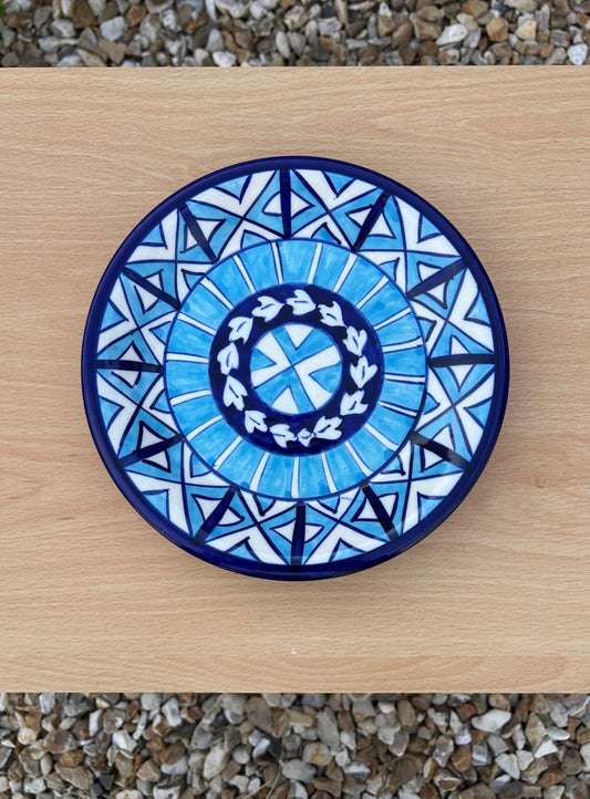 Sitara Dessert Plate - Sky on Cobalt