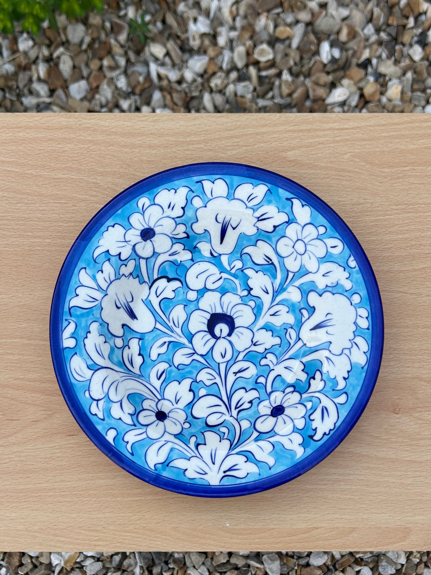 Chambeli Plate - Florals on Sky