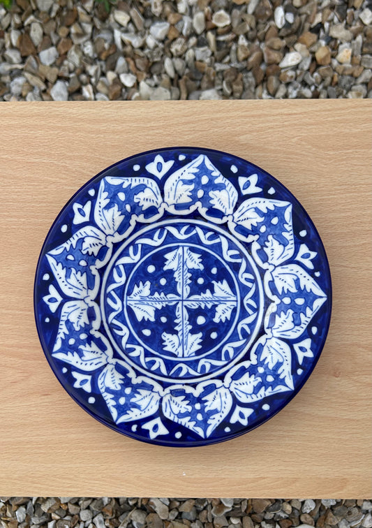 Kanwal Dinner Plate - Cobalt