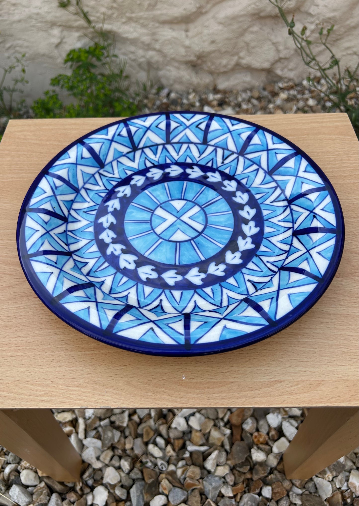 Sitara Dinner Plate - Sky on Cobalt