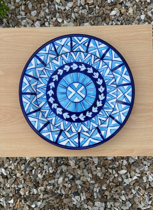Sitara Dinner Plate - Sky on Cobalt